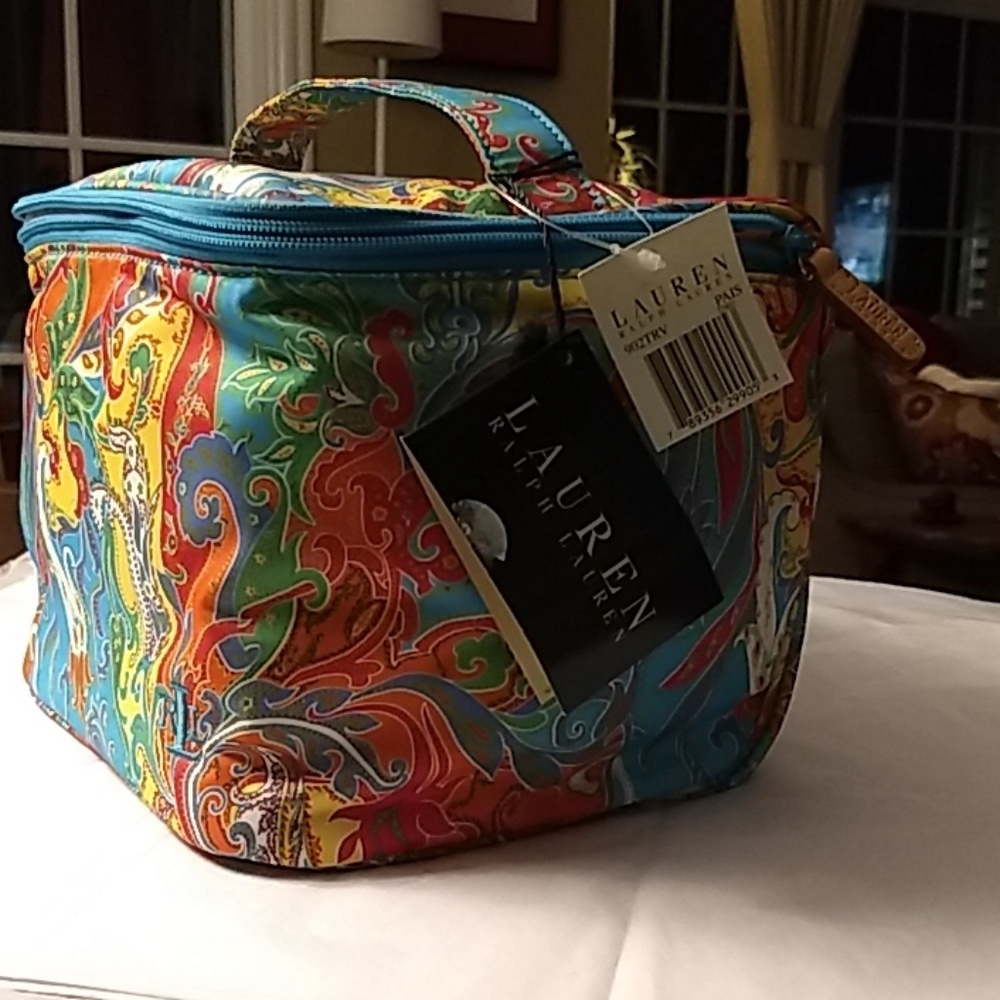 Ralph Lauren Paisley travel toliletre /make-up bag